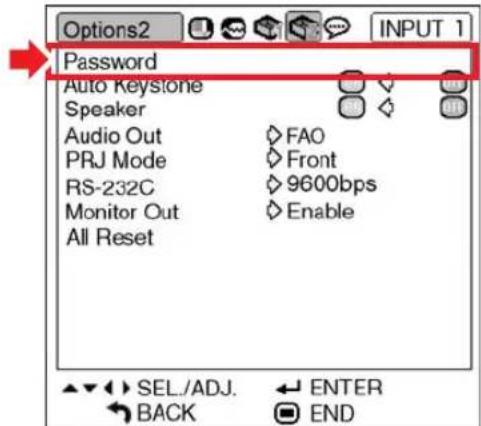 SHARP PG-MB60X - Setting a Password - 1