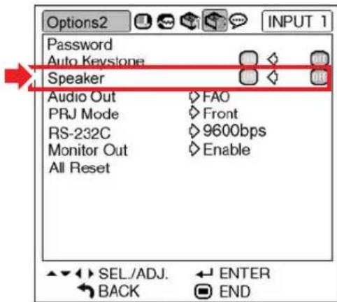 SHARP PG-MB60X - Speaker Setting - 1