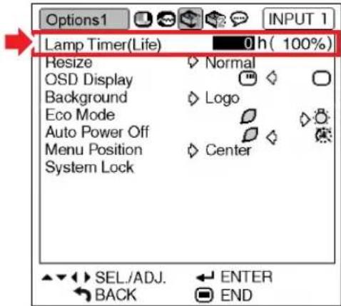 SHARP PG-MB60X - Checking the Lamp Life Status - 1