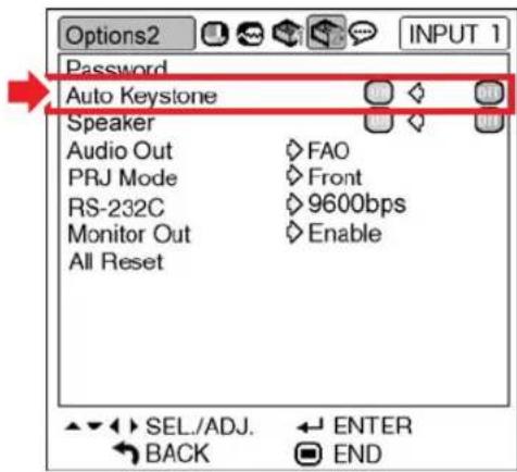 SHARP PG-MB60X - Auto Keystone Setting - 1