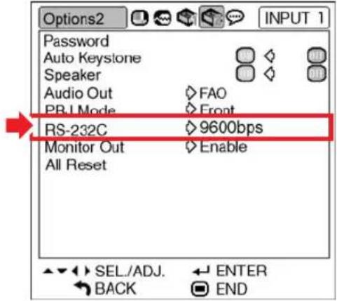 SHARP PG-MB60X - Selecting the Transmission Speed (RS-232C) - 1