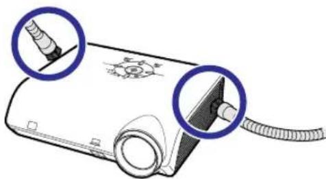 SHARP XG-MB70X - Cleaning the exhaust and intake vents - 1