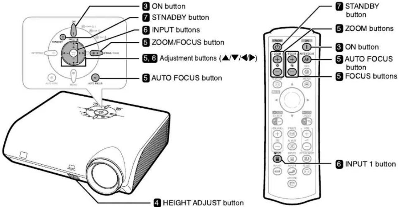 SHARP XG-MB70X - Setup and Projection - 1
