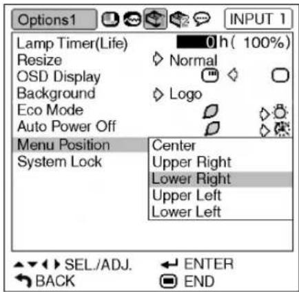 SHARP XG-MB70X - Press ▲▲r ▼▼ to select the setting of the item displayed in the sub menu. - 1