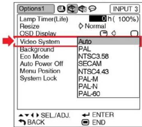 SHARP XG-MB70X - Setting the Video System - 1