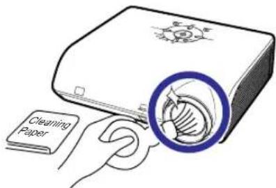 SHARP XG-MB70X - Cleaning the lens - 1