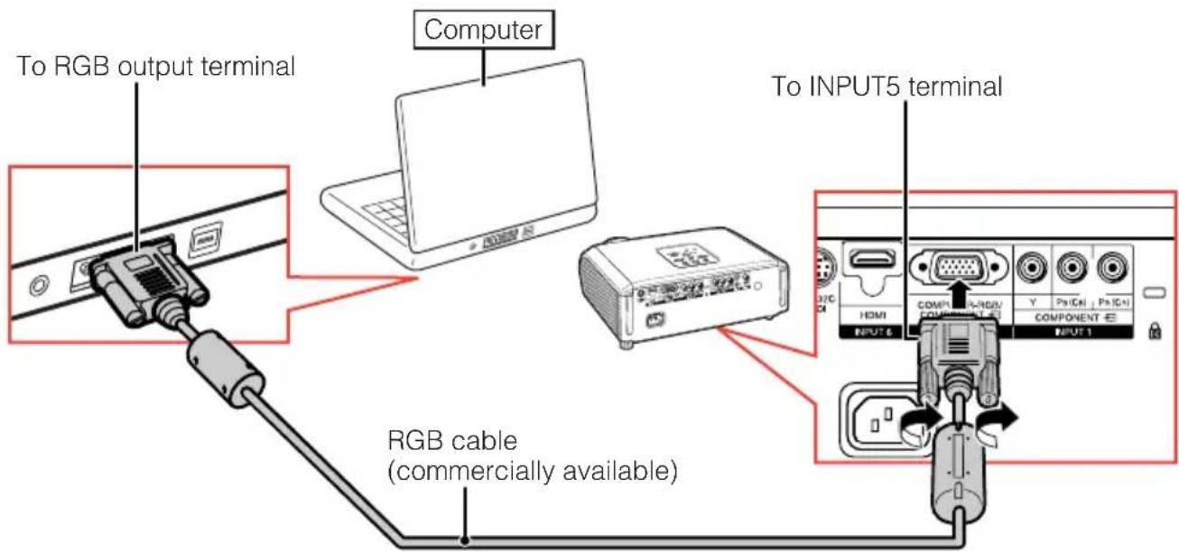 SHARP DT-510 - Connecting to a Computer - 1