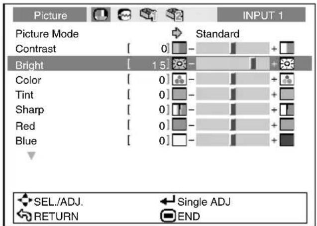 SHARP DT-510 - Press ◀ or ▶ to adjust the item selected. - 1