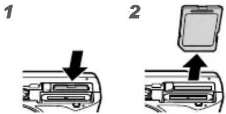 OLYMPUS Stylus VR-360 - To remove the card - 1