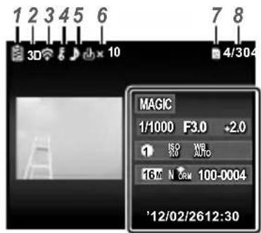 OLYMPUS Stylus VR-360 - Playback mode display - 3