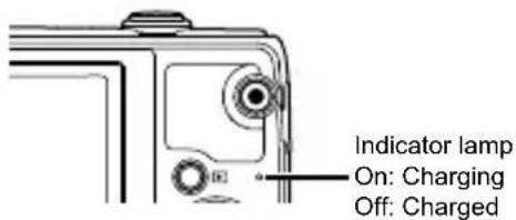 OLYMPUS Stylus VR-360 - Charging the battery with the included USB-AC adapter - 2