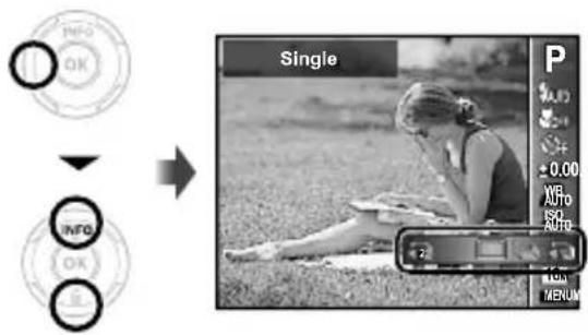 OLYMPUS Stylus VR-360 - Select the drive option in the shooting function menu. - 1