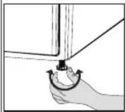 BEKO DS73S2GX - Füße einstellen - 1