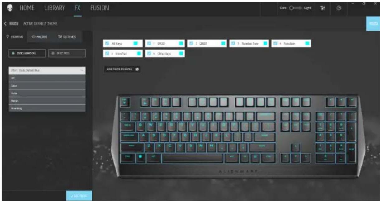 ALIENWARE AW410K - Beleuchtung und Animation im AWCC einrichten - 1