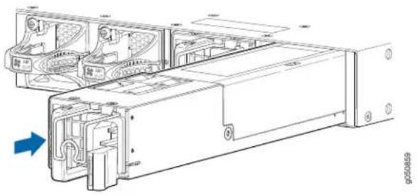Juniper PTX10001 - Installing a Power Supply in a PTX10001 - 1