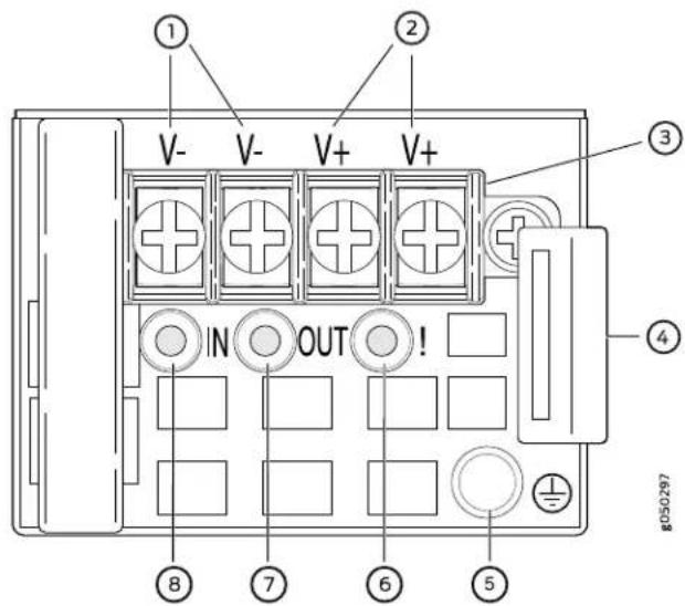 Juniper PTX10001 - Connecting DC Power to the PTX10001 - 10