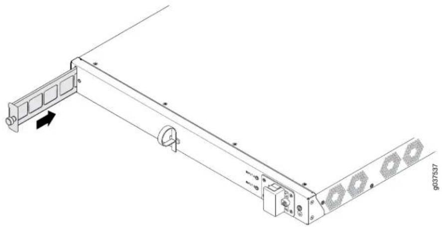 Juniper SRX240H2 - Replacing the Air Filter on the SRX240 Services Gateway - 6