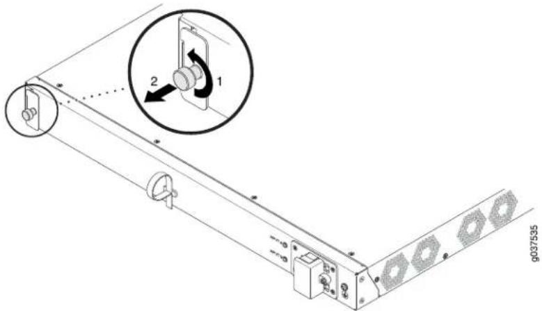 Juniper SRX240H2 - Replacing the Air Filter on the SRX240 Services Gateway - 4