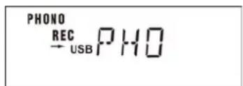 PHONO REC → USB PHO