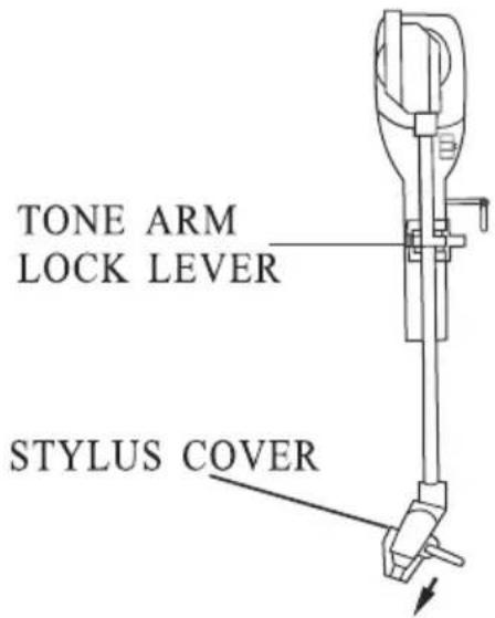 TONE ARM LOCK LEVER STYLUS COVER