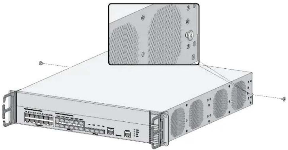 HP 870 - Installing the device by using front and rear mounting brackets - 3