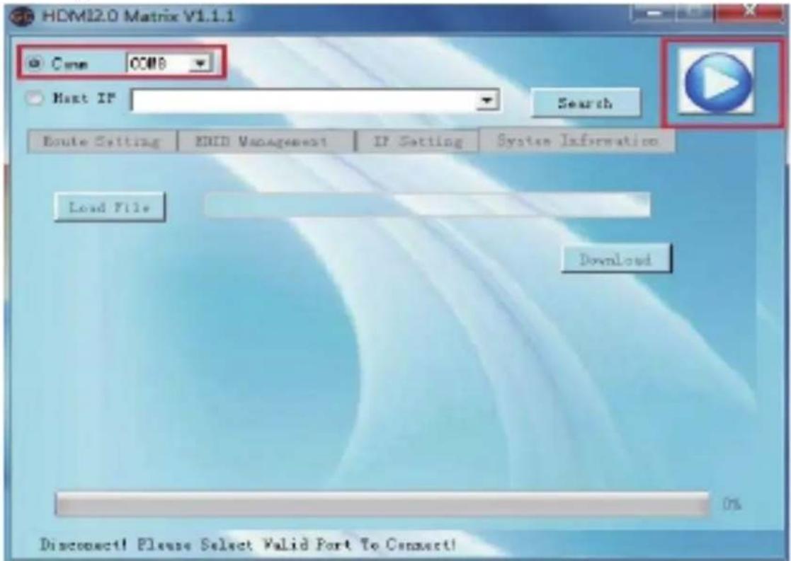 Digitus DS-43306 - Anschluss über RS232 - 2