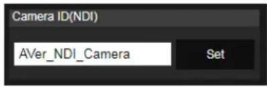 Camera ID(NDI) AVer_NDI_Camera Set