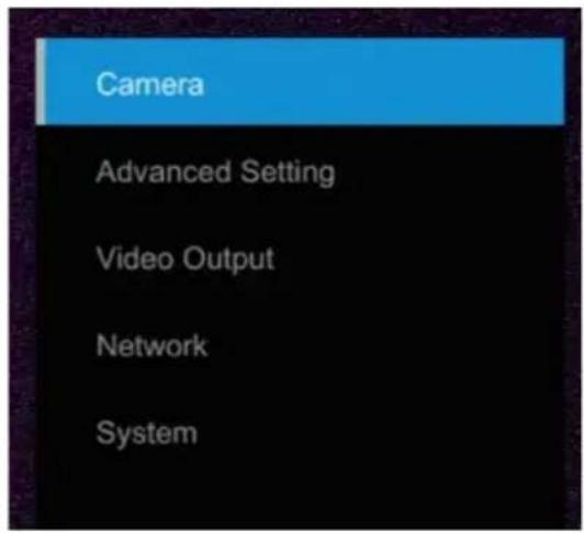 Camera Advanced Setting Video Output Network System