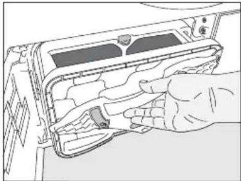 GRUNDIG GTN38250MGCG - Cleaning the filter drawer - 3