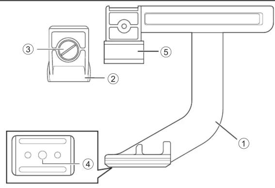 Diagram of a car air conditioner panel with labeled parts including front panel, side panel, and rear panel.