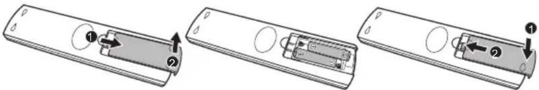 BOSCH UML-553-90 - Remote Control Battery Installation - 1