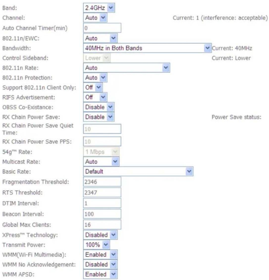 Kasda KW5813 - Advanced Settings - 1