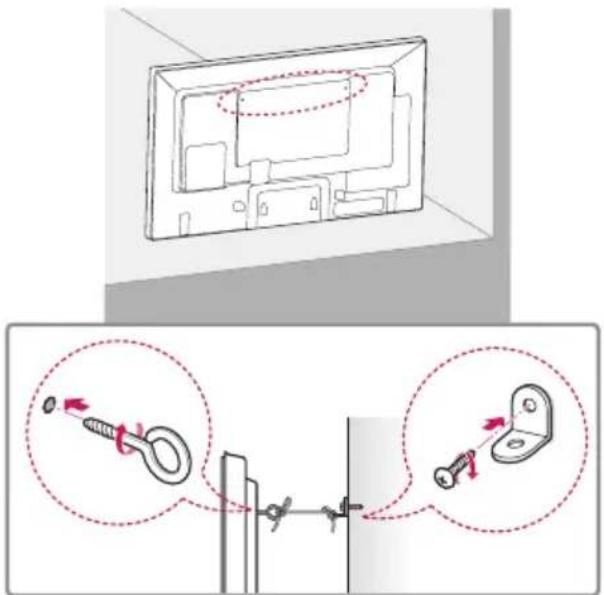 LG 49VM5C - Securing the monitor to a wall (optional) - 1