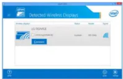 LG 49VM5C - Configuring WiDi (Wireless Display) - 1