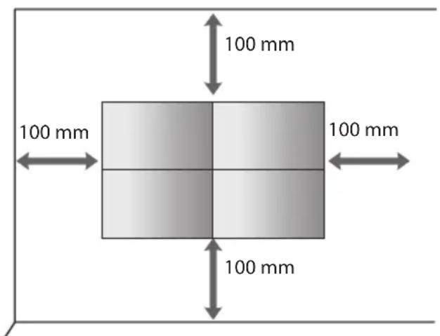 LG 49VL7D - Installation an einer Wand - 1