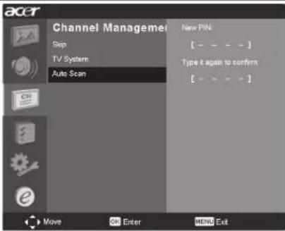ACER AT4220A - Re-scan for channels - 5