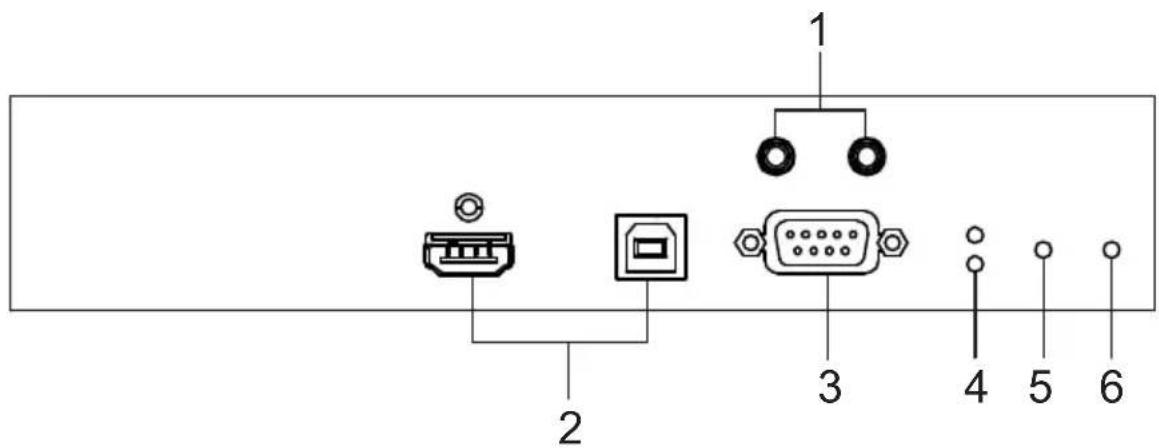ATEN Altusen KE8950R - KE6900ST (Transmitter) Front, Rear and Top View - 4