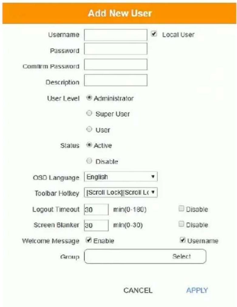 ATEN Altusen KE8950R - Adding Users - 1