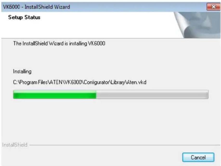 ATEN VK1100 - The Choose Destination Location screen appears: - 3