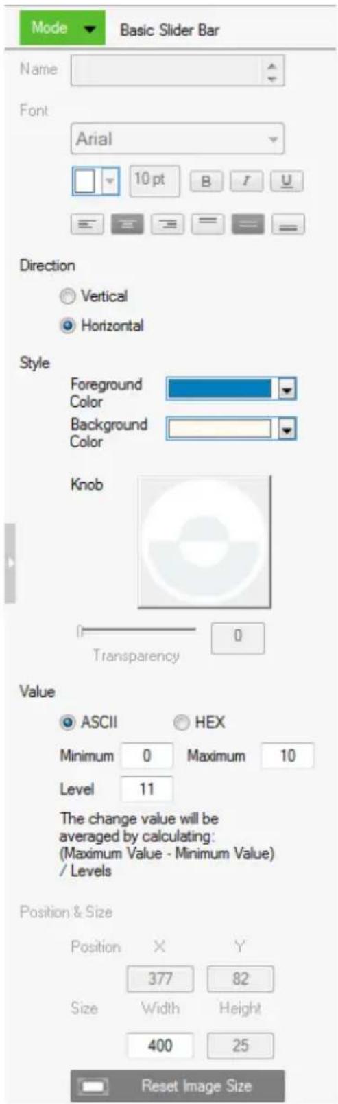 ATEN VK1100 - ■ Slider Bar Properties - 1