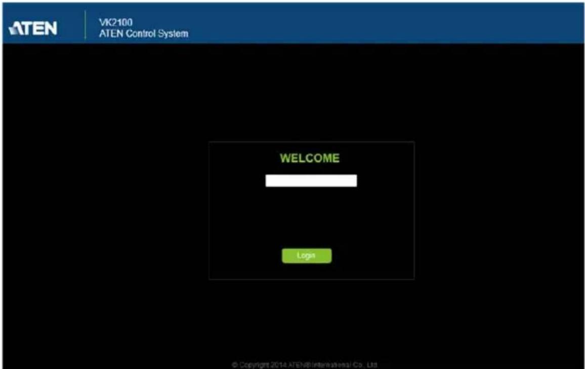 ATEN VK1100 - Logging In - 1