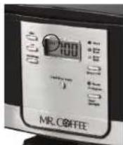 Mr. Coffee JWX27 - To Set the Delay Brew Time: - 2