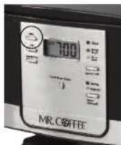Mr. Coffee JWX27 - To Set the Delay Brew Time: - 1