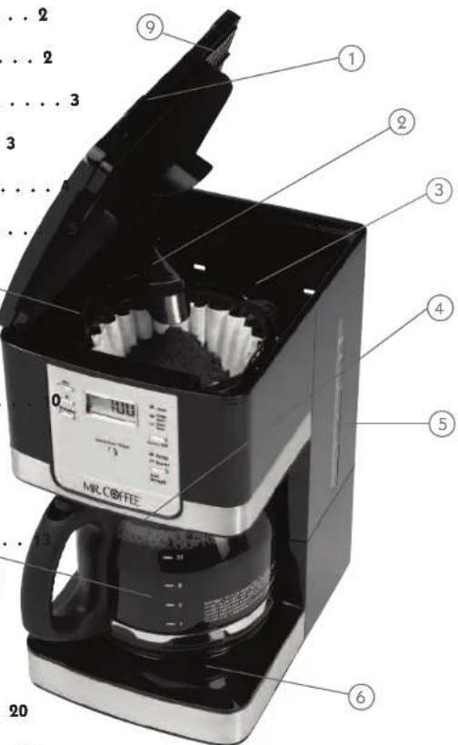 Mr. Coffee JWX27 - PARTS DIAGRAM - 1