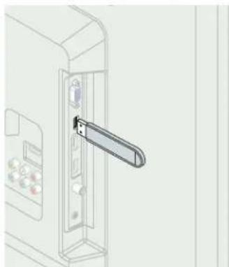 Line drawing of a door handle opening with control panel and buttons (no text or symbols)
