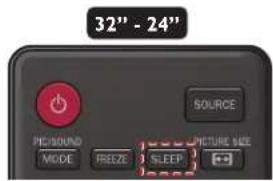 32" - 24" PI/ROUND SOURCE MODE FROZE SLEEP