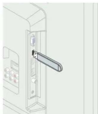 Line drawing of a door handle opening with control panel and buttons (no text or symbols)