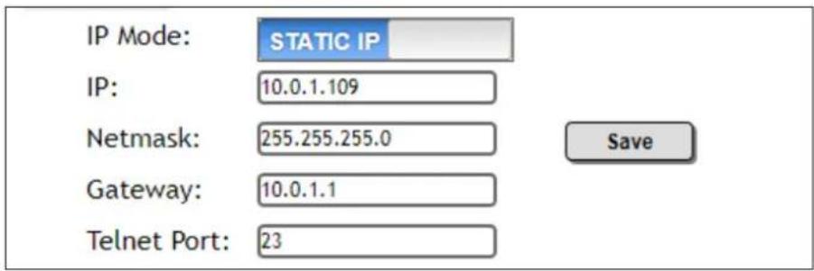 Atlona AT-JUNO-451 - Setting the IP Address using the Web GUI - 1