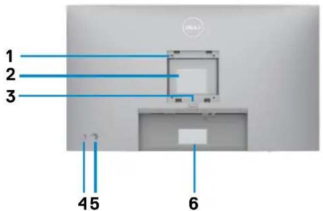 DELL UltraSharp U2722D - Ansicht von hinten - 1