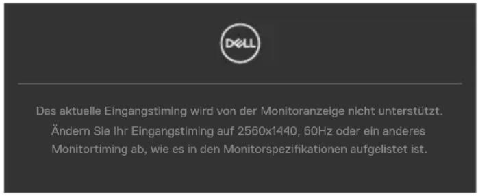 DELL UltraSharp U2722D - Warnmeldungen - 1